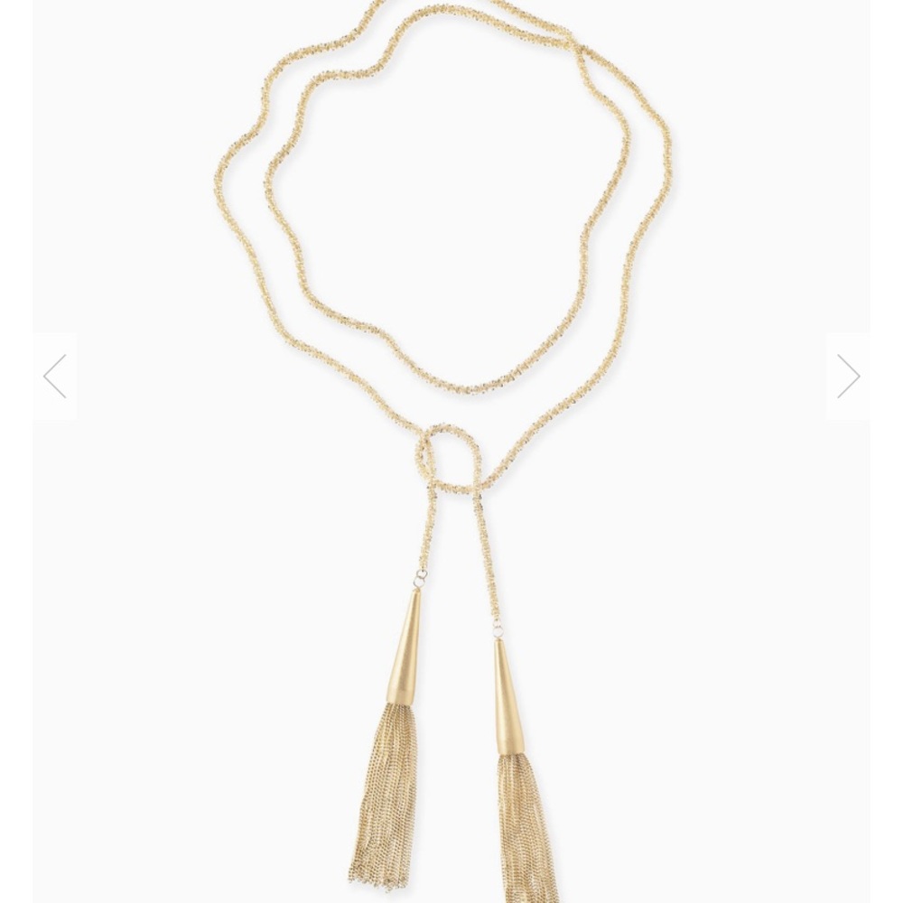 Kendra scott phara lariat necklace gold, silver
